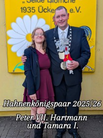 Hahnenkönigspaar 2025/26: Petr VII. Hartmann und Tamara I.